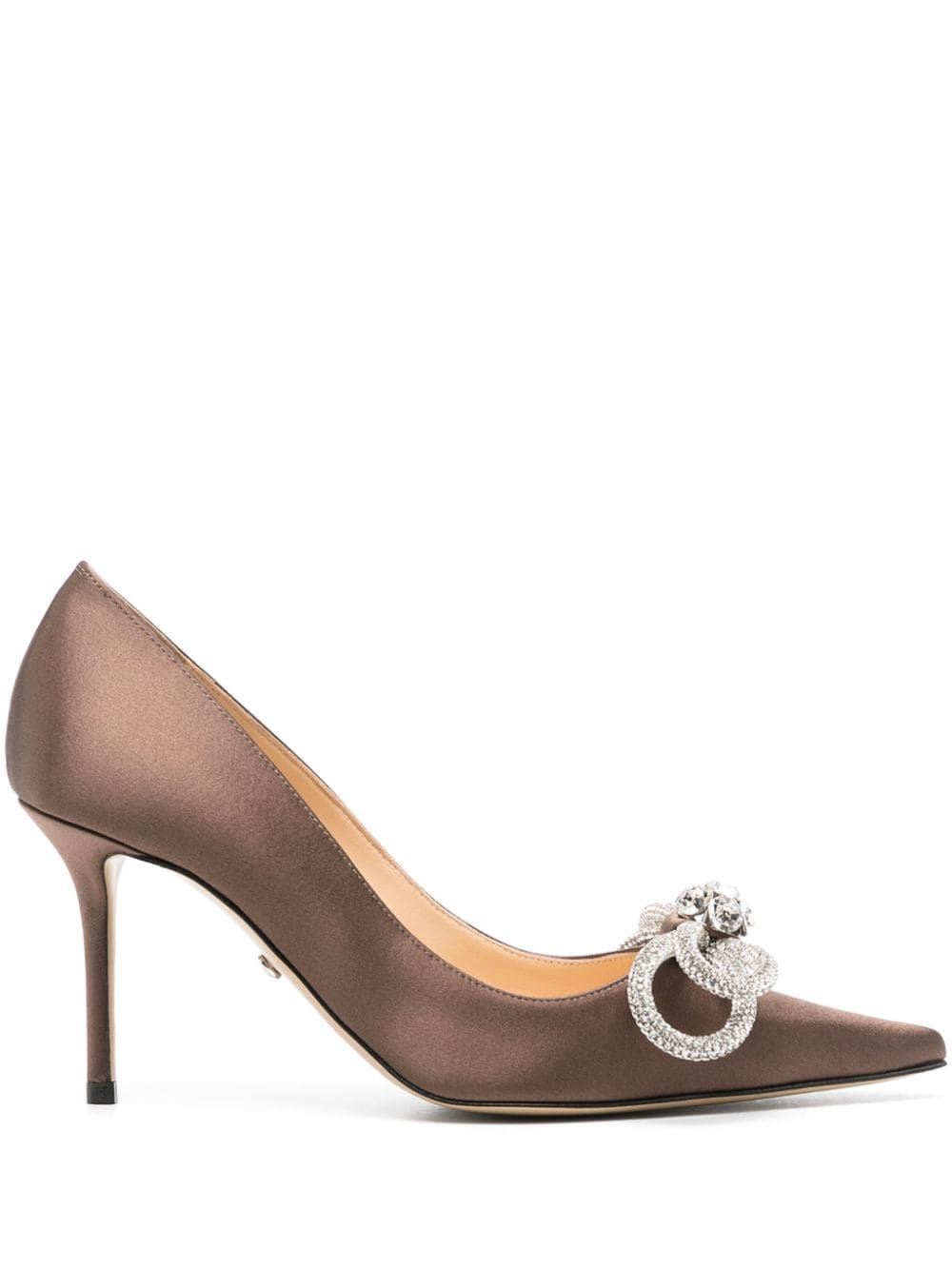 MACH & MACH 85mm crystal-embellished pumps - Brown von MACH & MACH