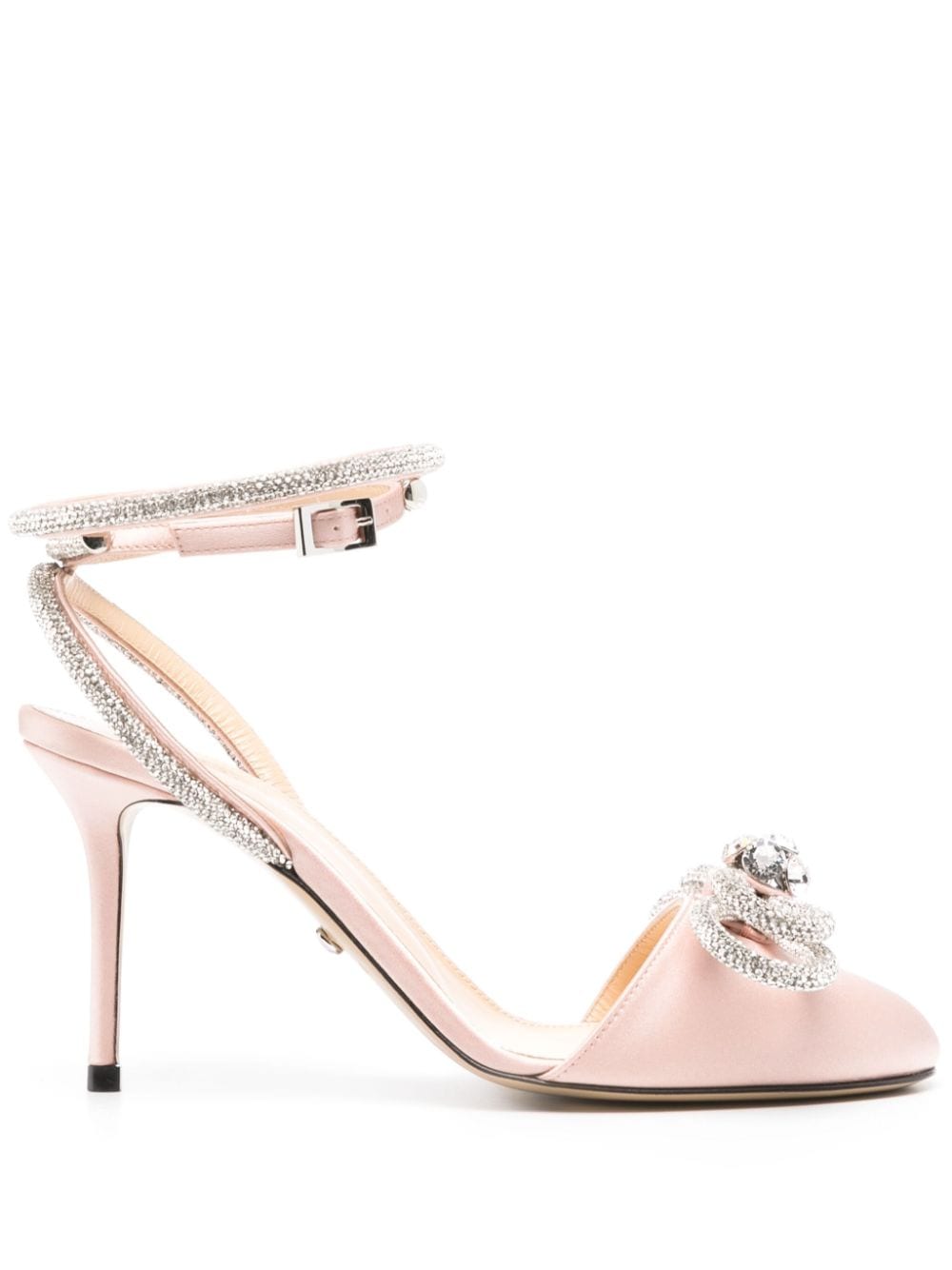 MACH & MACH 85mm crystal-embellished pumps - Neutrals von MACH & MACH