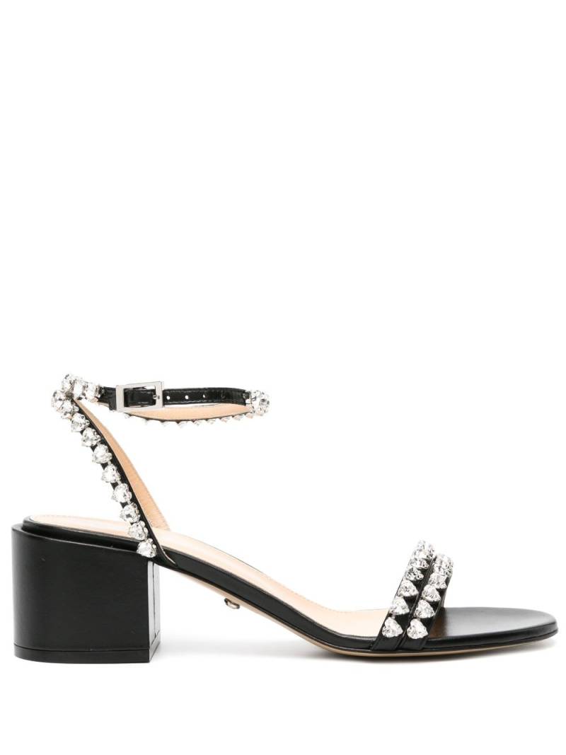 MACH & MACH Audrey 55mm leather sandals - Black von MACH & MACH