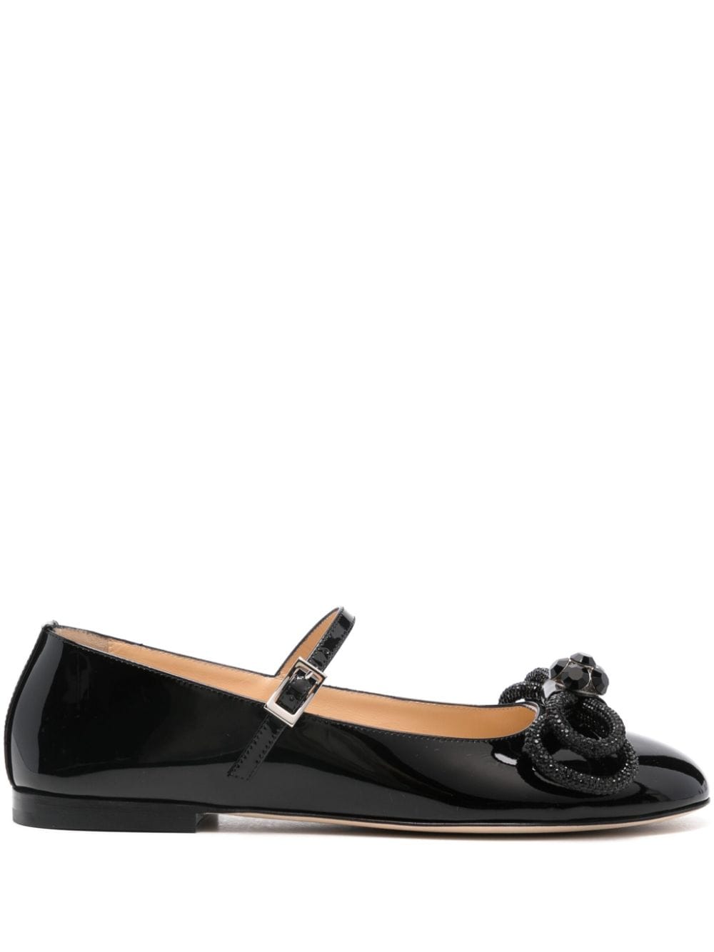 MACH & MACH Double Bow ballet flat - Black von MACH & MACH