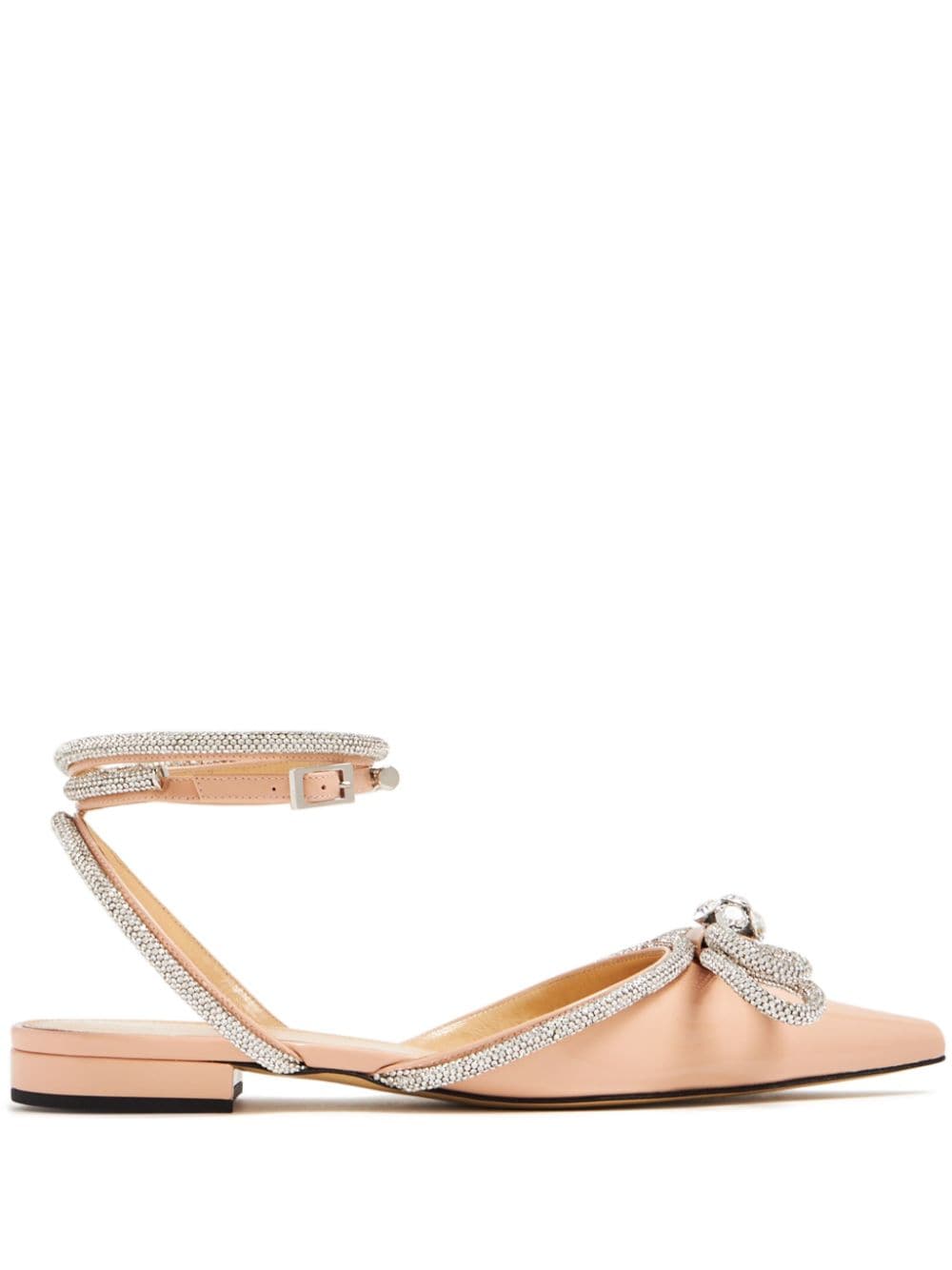 MACH & MACH Double Bow flat sandals - Pink von MACH & MACH