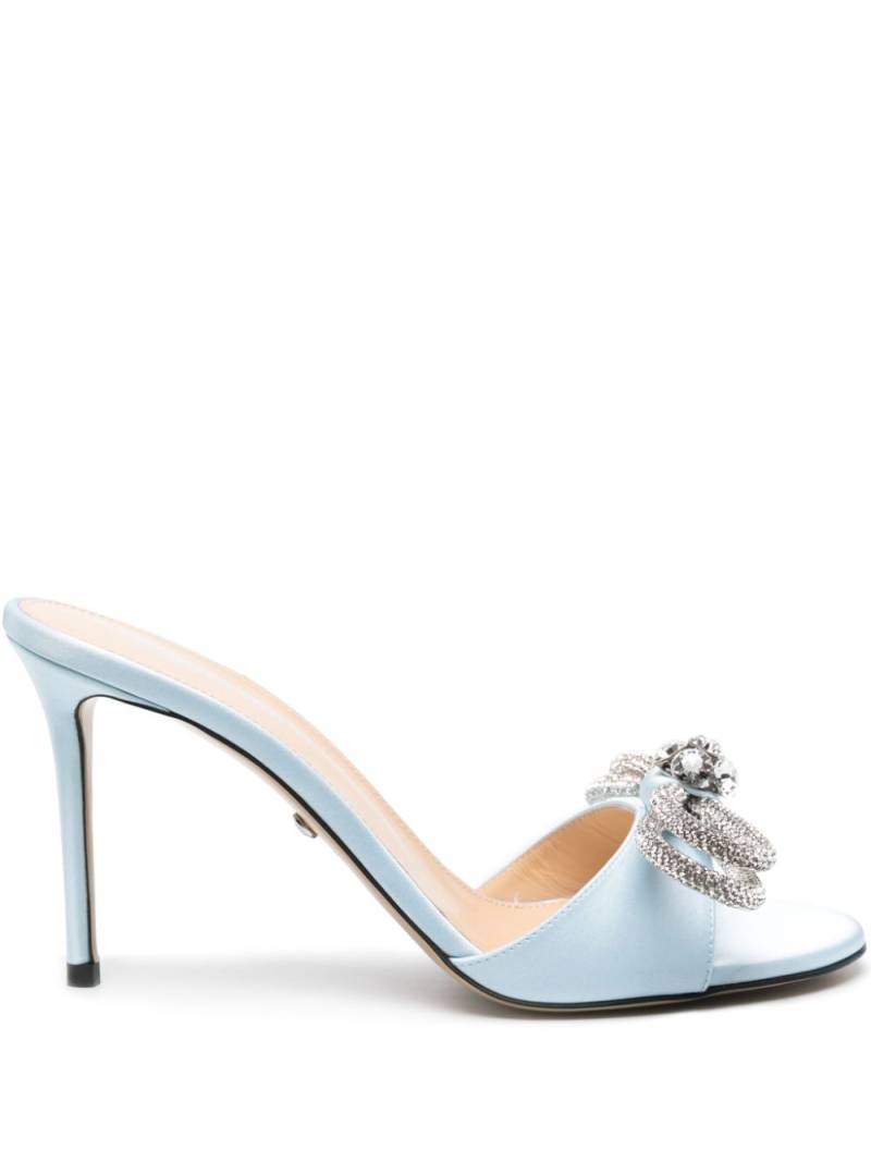 MACH & MACH crystal-embellished bow-detail mules - Blue von MACH & MACH