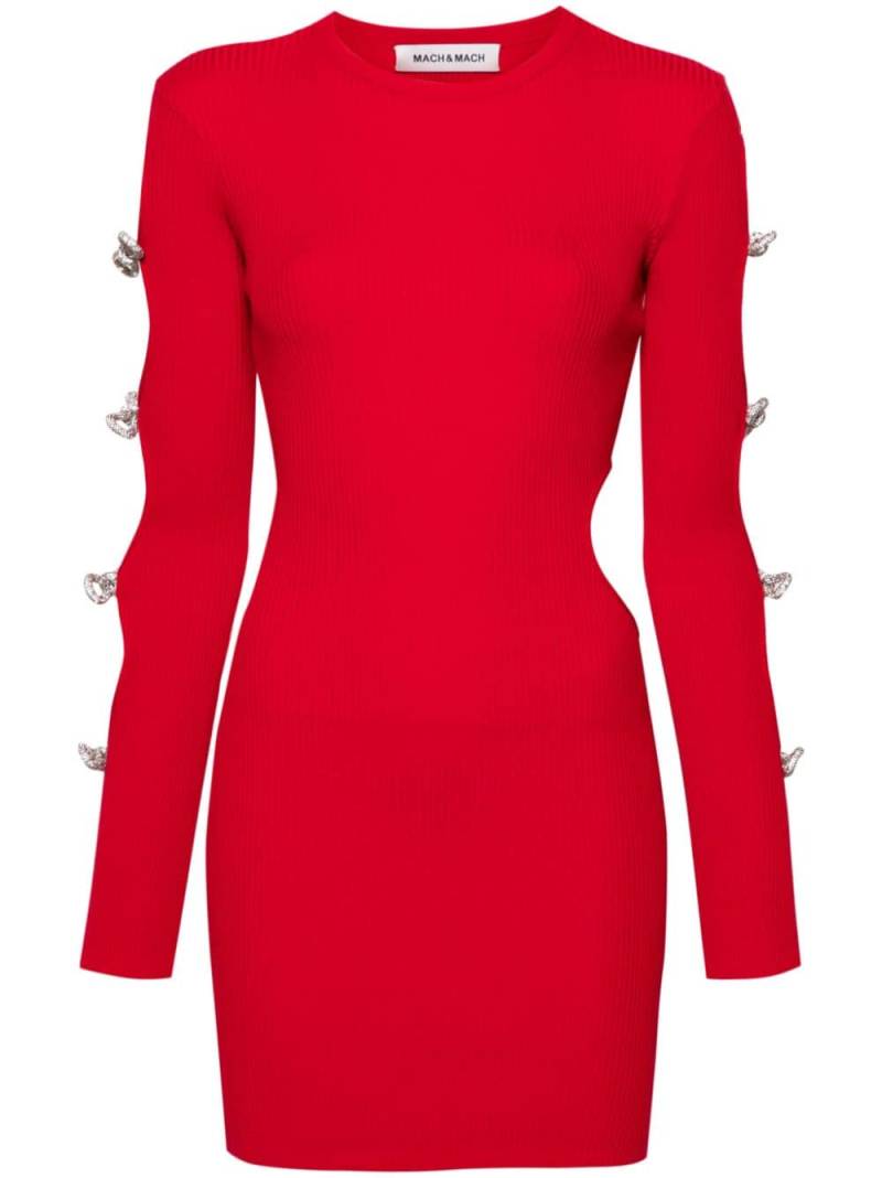 MACH & MACH cut-out mini dress - Red von MACH & MACH