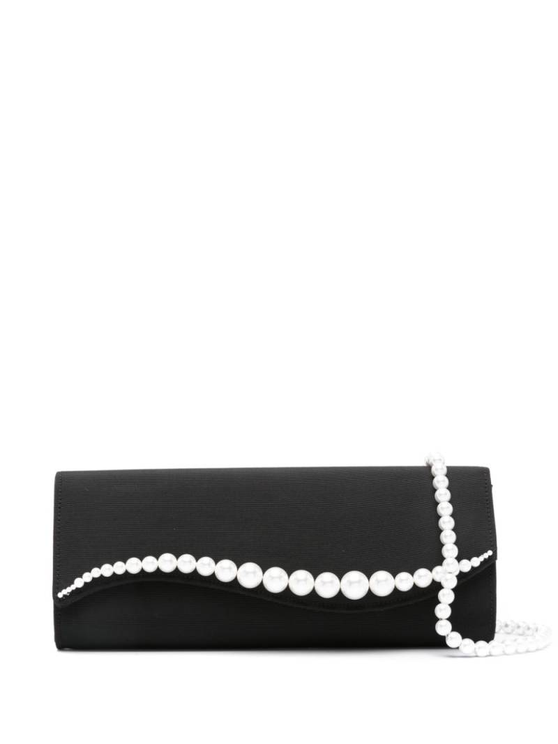 MACH & MACH pearl-embellished clutch bag - Black von MACH & MACH