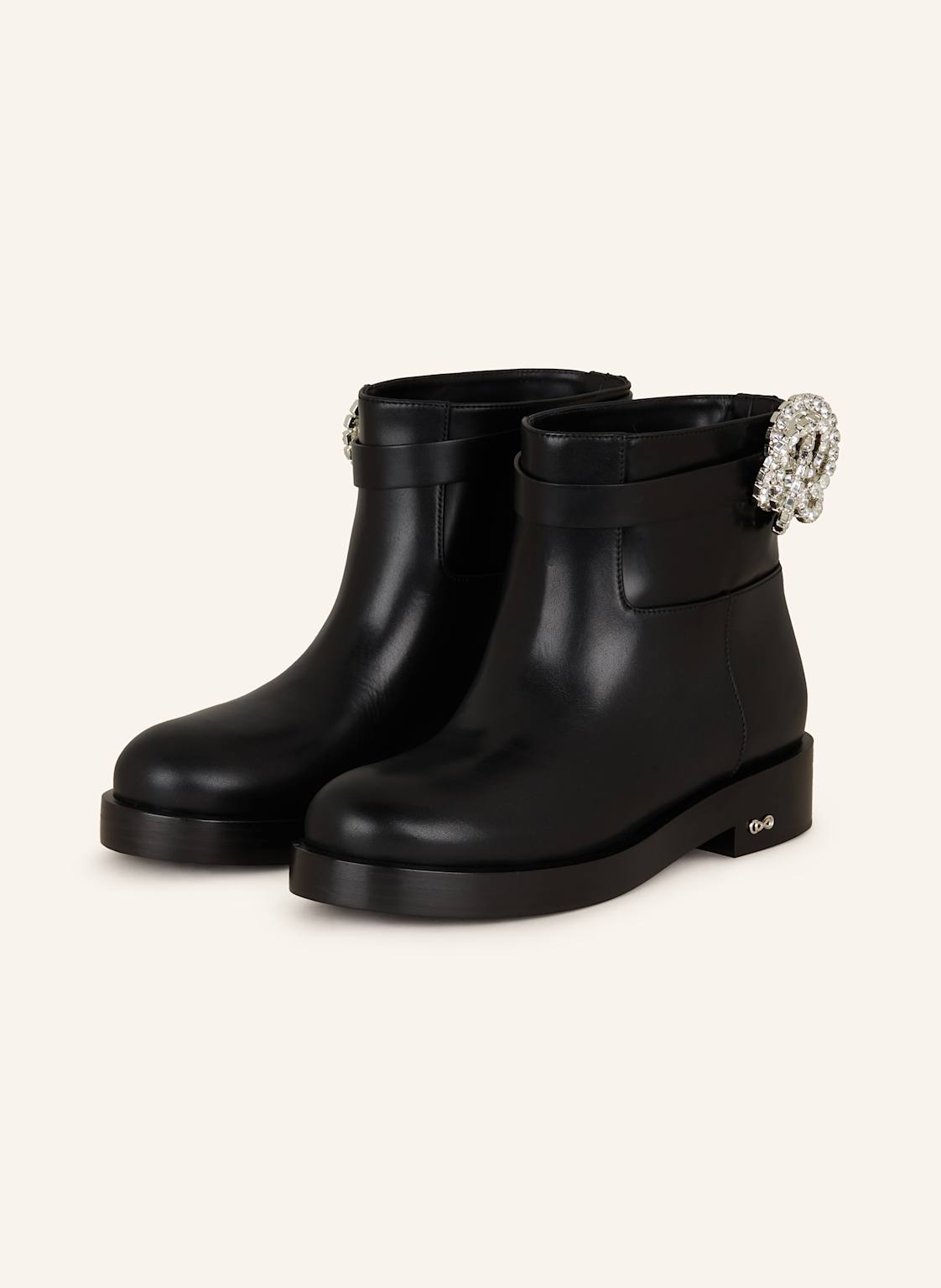 Mach & Mach Biker Boots Galaxy Mit Schmucksteinen schwarz von MACH & MACH