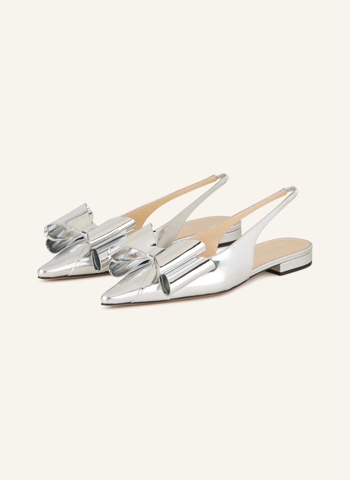 Mach & Mach Slingballerinas Le Cadeau silber Mach & Mach Slingballerinas Le Cadeau silber von MACH & MACH