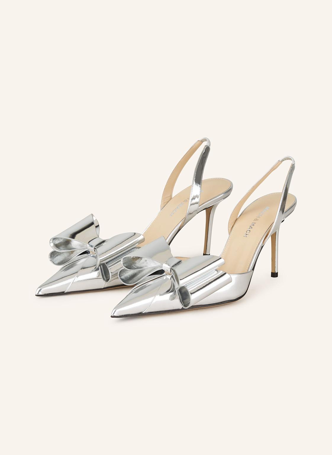 Mach & Mach Slingpumps Le Cadeau silber von MACH & MACH