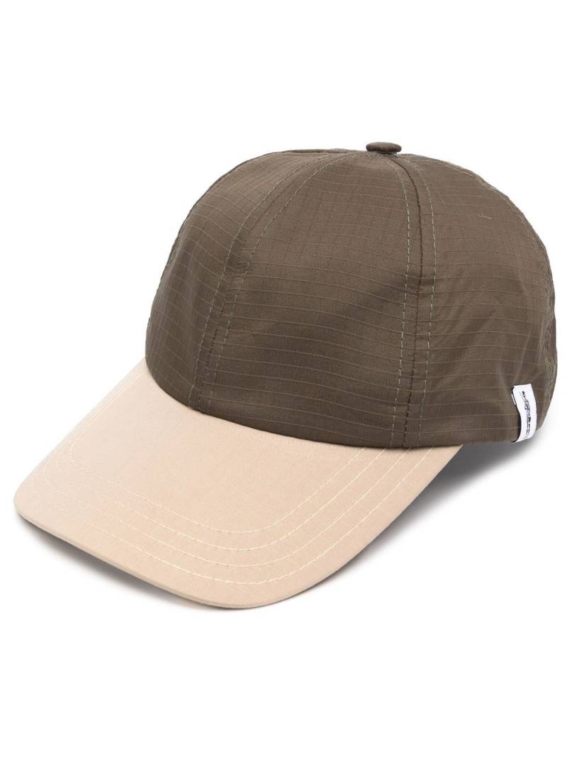 Mackintosh TIPPING panelled RAINTEC baseball cap - Green von Mackintosh