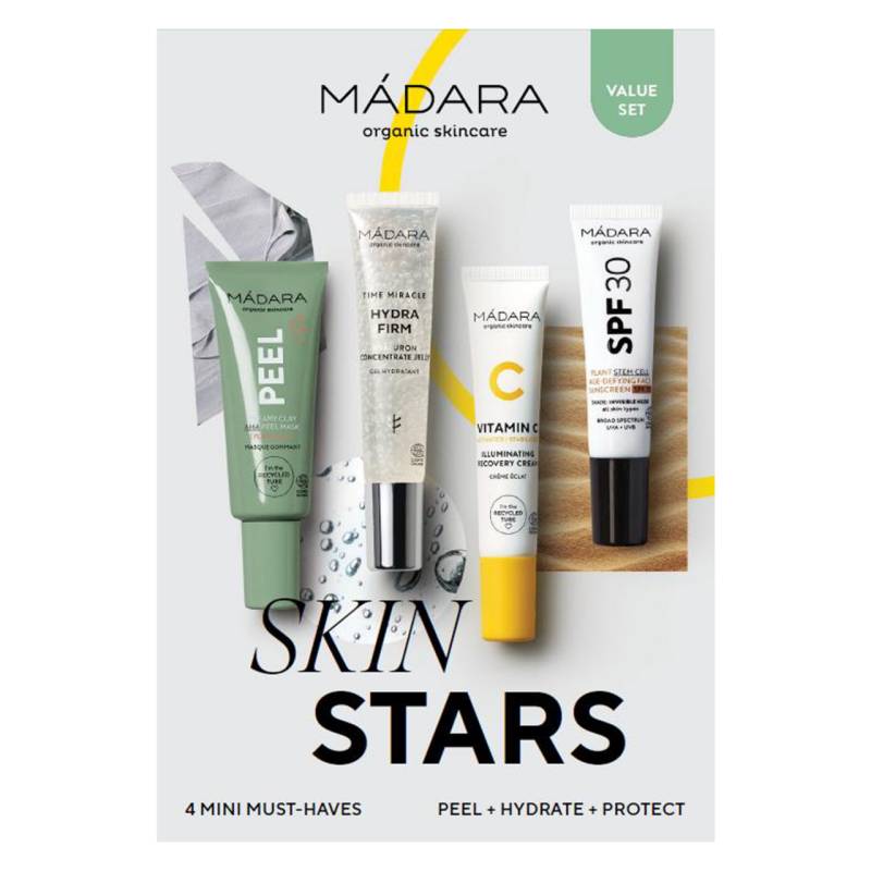 MÁDARA Care - Skin Stars 4 Mini Bestsellers Set von MÁDARA