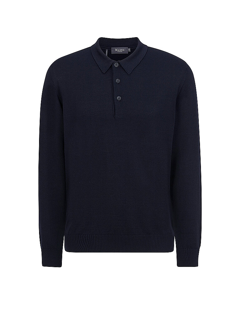 MAERZ Polo-Pullover blau | 48 von MAERZ