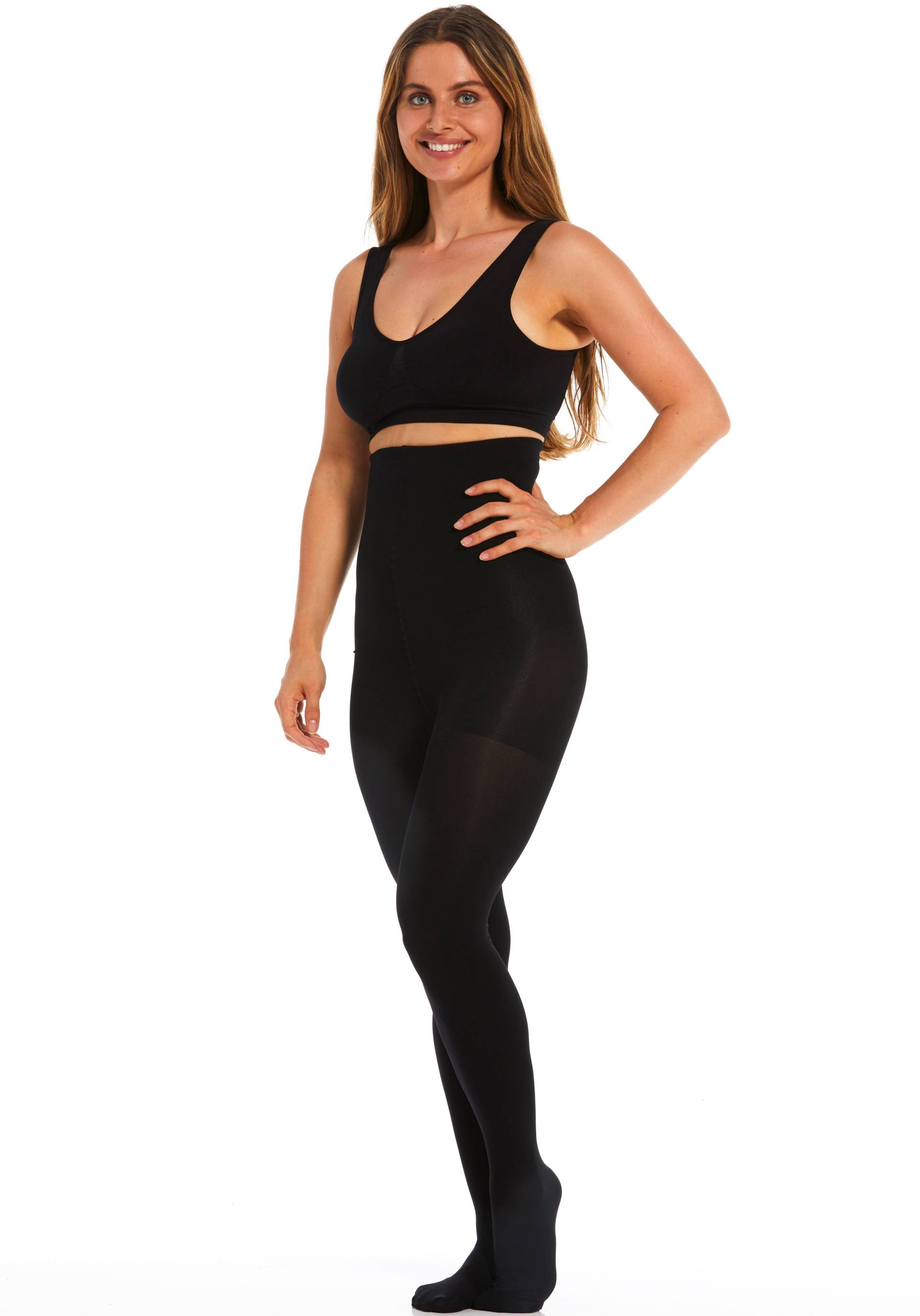 MAGIC Bodyfashion Highwaist Strumpfhose »Hi-Waist Slim Tights«, mittlere Formung von Bauch, Hüften und Oberschenkeln von MAGIC Bodyfashion