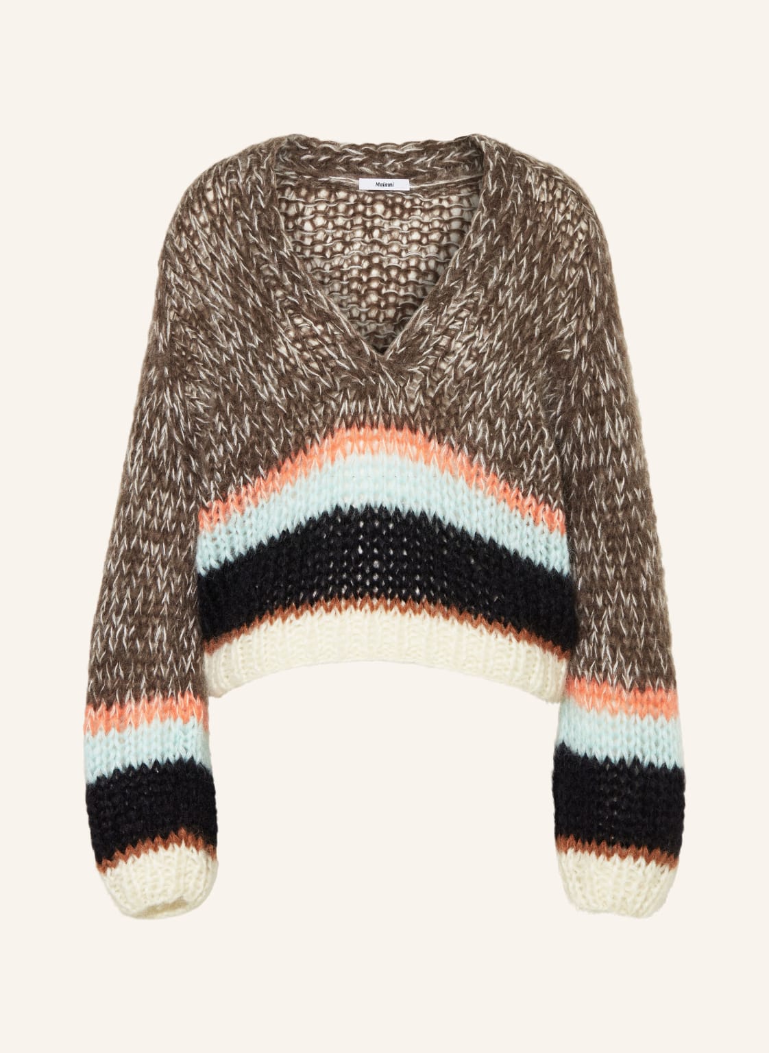 Maiami Pullover Mit Mohair braun