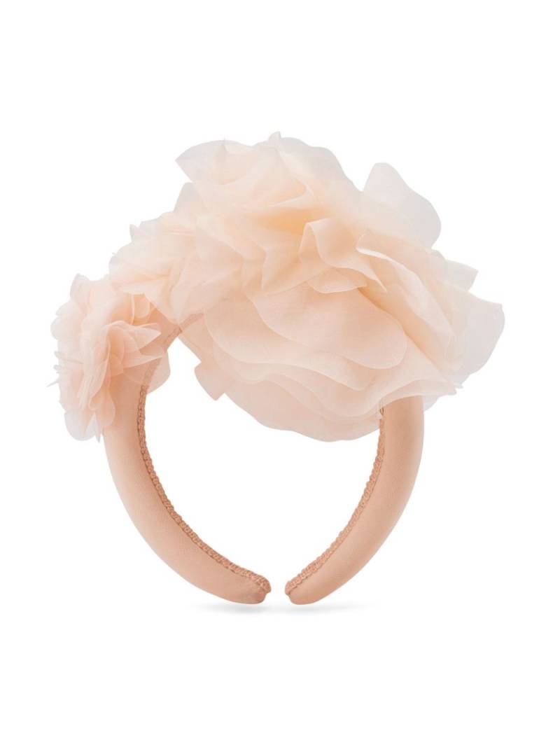 MAISON AVA floral-appliqué beaded headband - Pink von MAISON AVA