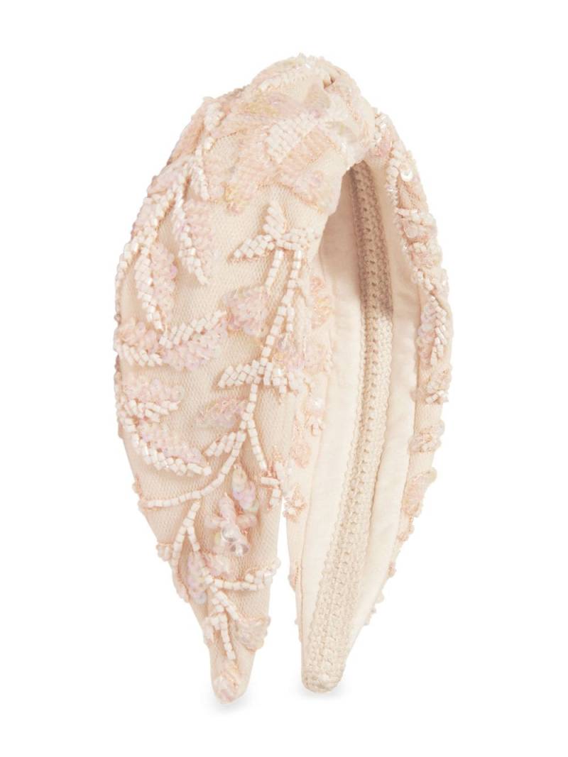 MAISON AVA sequin-embellished headband - Pink von MAISON AVA