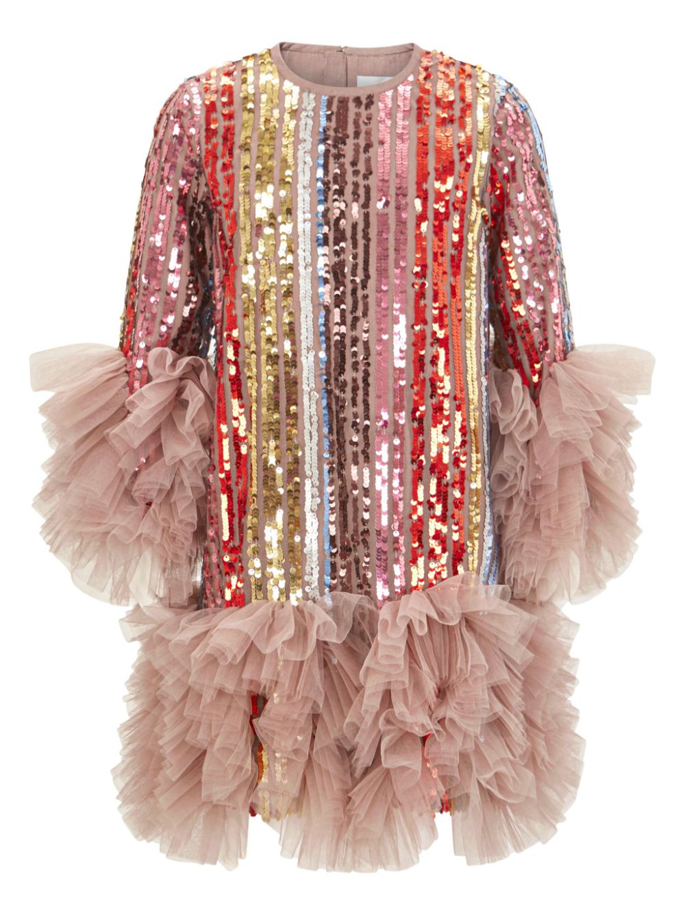 MAISON AVA sequin-embellished ruffled dress - Multicolour von MAISON AVA