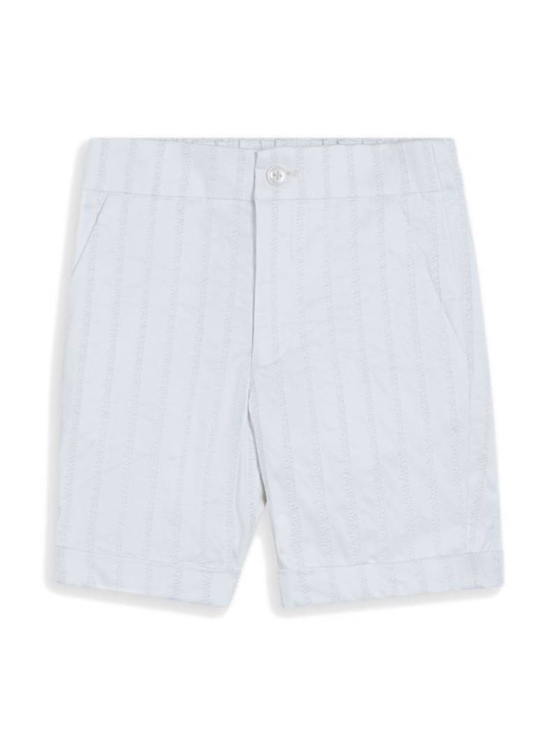 MAISON AVA striped smart shorts - White von MAISON AVA