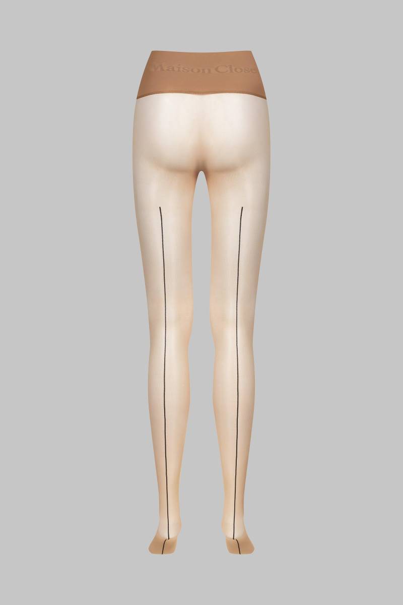 Nahtstrumpfhose Seamless Signature - 20d - Medium Nude Damen Beige Medium 2 von MAISON CLOSE