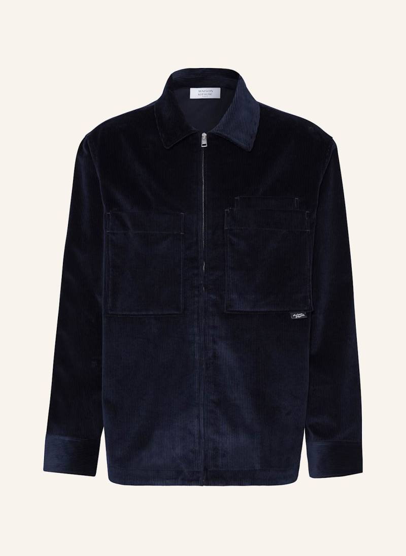 Maison Kitsuné Cord-Overjacket blau von MAISON KITSUNÉ