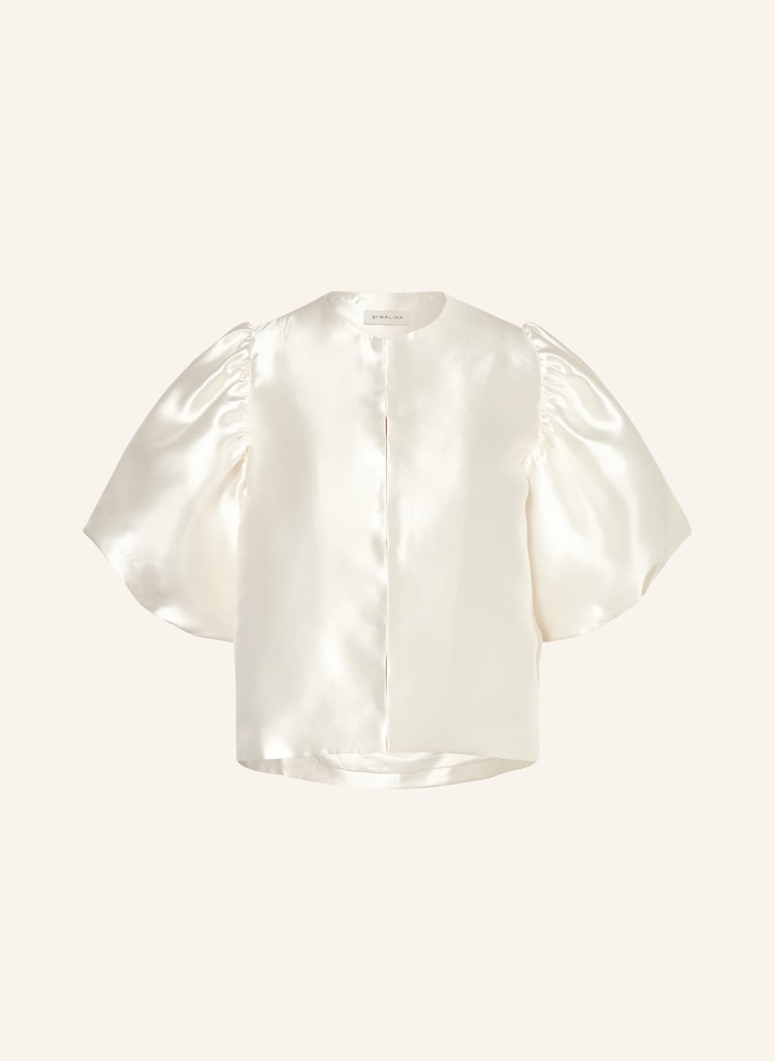 Malina Blusenshirt Cleo Aus Satin beige Malina Blusenshirt Cleo Aus Satin beige von MALINA