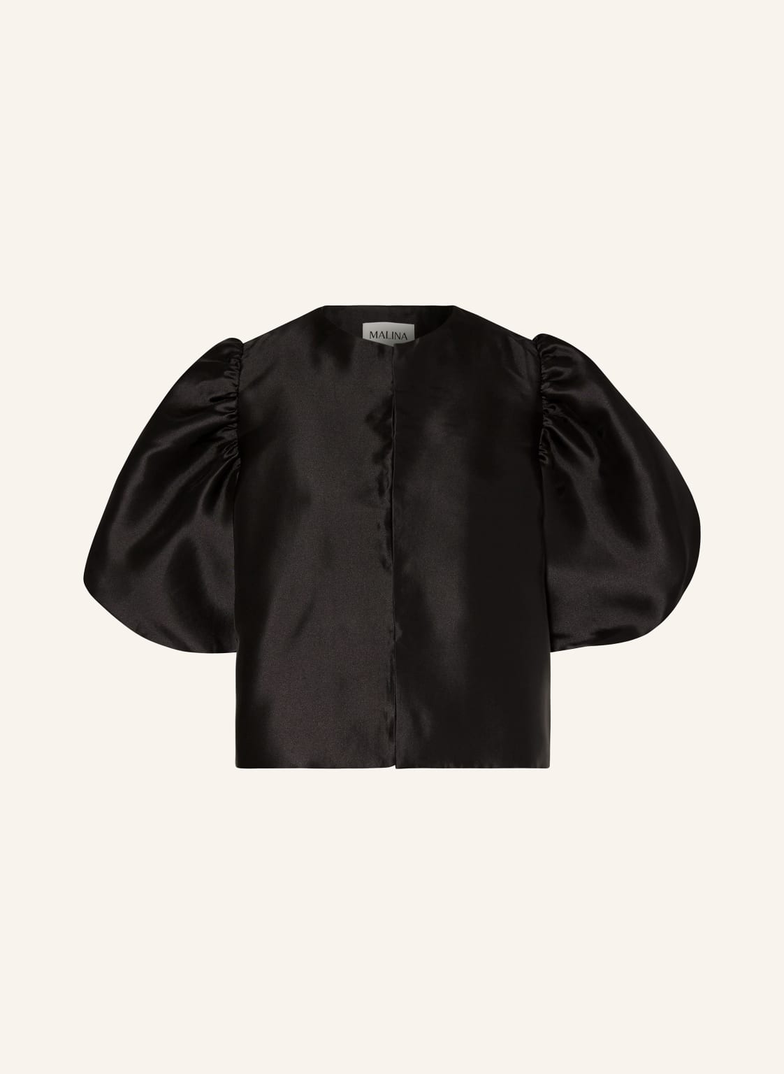 Malina Blusenshirt Cleo Aus Satin schwarz Malina Blusenshirt Cleo Aus Satin schwarz von MALINA