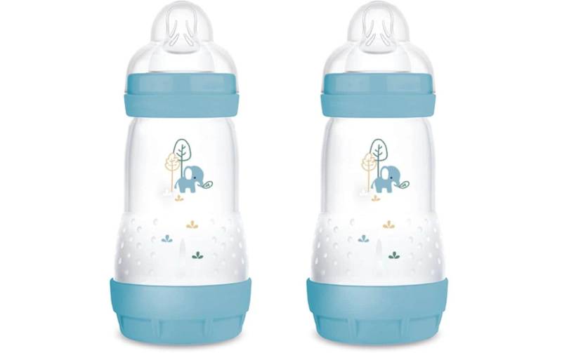 MAM Babyflasche »Easy Start 2er Set Blau 260 ml«, (2 tlg.) von MAM