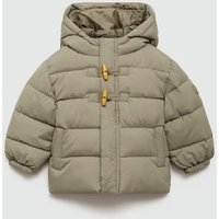 Steppanorak mit Innenfutter aus Plüsch von MANGO BABY