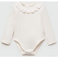 Ripp-Body mit Volantdetail von MANGO BABY