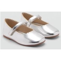 Ballerinas mit Metallic-Effekt von MANGO BABY