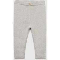 Baumwoll-Leggings mit Rippmuster von MANGO BABY