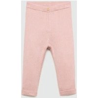 Baumwoll-Leggings mit Rippmuster von MANGO BABY