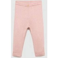 Baumwoll-Leggings mit Rippmuster von MANGO BABY