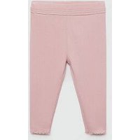 Baumwoll-Leggings mit Rippmuster von MANGO BABY