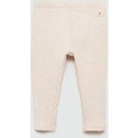 Baumwoll-Leggings mit Rippmuster von MANGO BABY