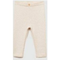 Baumwoll-Leggings mit Rippmuster von MANGO BABY