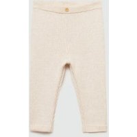 Baumwoll-Leggings mit Rippmuster von MANGO BABY