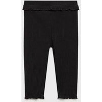 Baumwoll-Leggings mit Rippmuster Baumwoll-Leggings mit Rippmuster von MANGO BABY