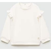 Baumwoll-Sweatshirt mit Rüschen von MANGO BABY