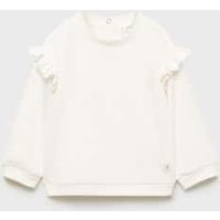 Baumwoll-Sweatshirt mit Rüschen von MANGO BABY