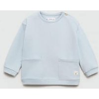 Baumwoll-Sweatshirt mit Taschen von MANGO BABY