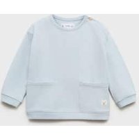 Baumwoll-Sweatshirt mit Taschen Baumwoll-Sweatshirt mit Taschen von MANGO BABY