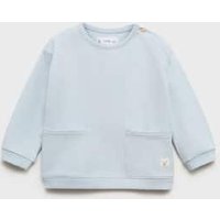 Baumwoll-Sweatshirt mit Taschen von MANGO BABY