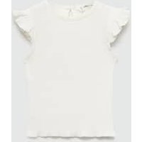 Baumwoll-T-Shirt mit Volantdetails von MANGO BABY