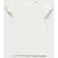 Baumwoll-T-Shirt mit Volantdetails Baumwoll-T-Shirt mit Volantdetails von MANGO BABY