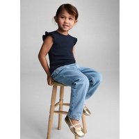 Baumwoll-T-Shirt mit Volantdetails von MANGO BABY