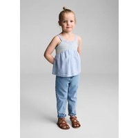 Baumwollbluse mit Stickereien von MANGO BABY