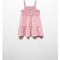 Besticktes Kleid mit Volant-Details von MANGO BABY