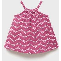 Bluse aus Crinkle-Baumwoll-Gaze von MANGO BABY