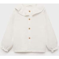Bluse aus Crinkle-Baumwoll-Gaze Bluse aus Crinkle-Baumwoll-Gaze von MANGO BABY