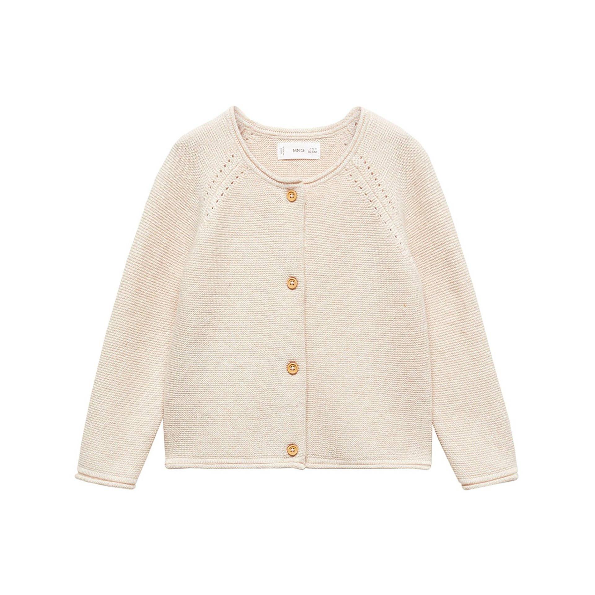 Cardigan, Langarm Unisex Beige 4-5A von MANGO BABY