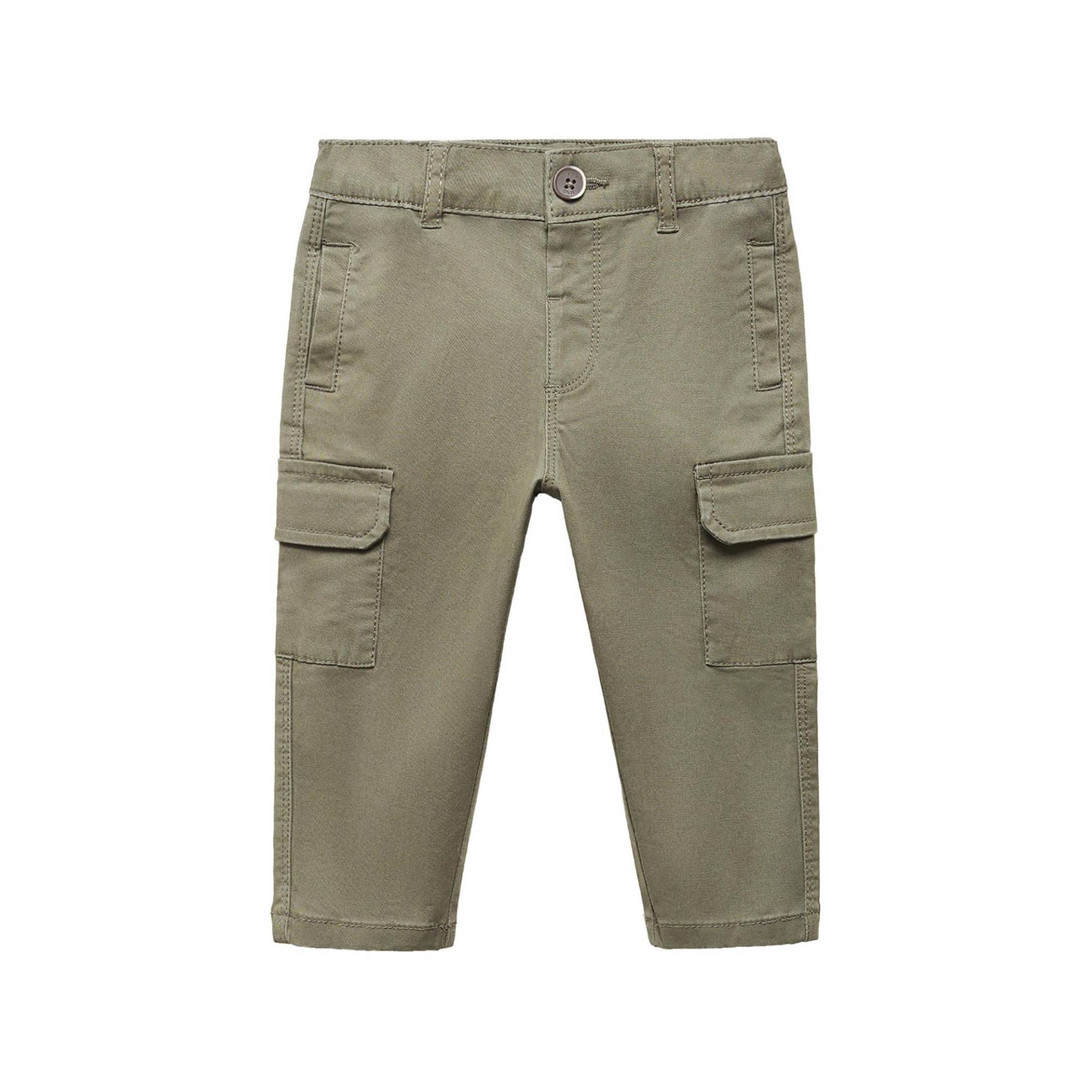 Cargohose, Modern Fit Unisex Khaki 12-18M von MANGO BABY